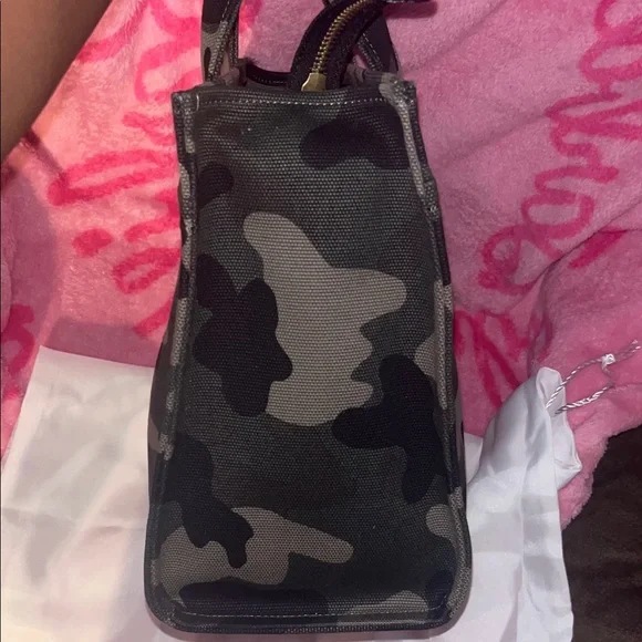 Coach Green and Black Camouflage Tote - Picture 4 of 10